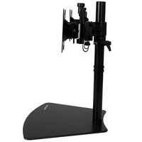 StarTech.com Dual monitor arm horizontaal zwart - thumbnail