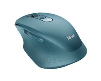 Trust Ozaa - Draadloze muis met USB-dongle - Oplaadbaar - Blauw/ groen - thumbnail