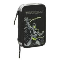 Dubbele etui Batman Game over Zwart 12.5 x 19.5 x 4 cm Dubbele etui 29 Onderdelen