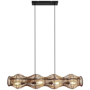 ECO-Light BAMBOO 9510 S4-D BA Hanglamp E27 Bamboe, Bruin