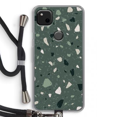 Terrazzo N°19: Pixel 4a Transparant Hoesje met koord