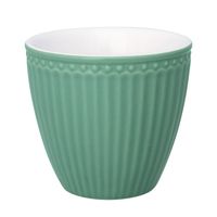 GreenGate Espressokopje (mini latte cup) Alice Dusty groen - 125ml - Espresso kopje porselein - thumbnail