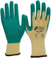 NITRAS SAFETY latex handschoen "grip " latex glove size 11 grip green/yellow