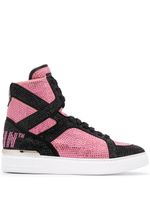 Philipp Plein baskets montantes Money Beast - Rose