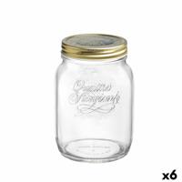 Voedselopslagcontainer Bormioli Rocco Quattro Stagioni Transparant Glas (2 L) (6 Stuks)