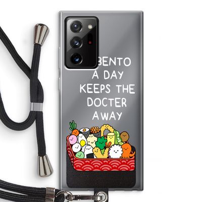 Bento a day: Samsung Galaxy Note 20 Ultra / Note 20 Ultra 5G Transparant Hoesje met koord
