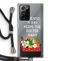 Bento a day: Samsung Galaxy Note 20 Ultra / Note 20 Ultra 5G Transparant Hoesje met koord
