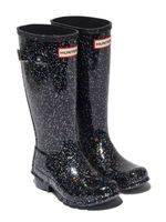 Hunter Kids bottes de pluie à paillettes - Noir