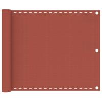 VidaXL Balkonscherm 75x600 cm hdpe terracottakleurig