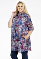 Yoek Blouse BALI | Blauw | Maat 42/44