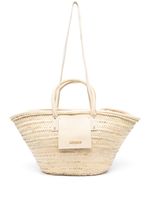 Jacquemus sac cabas Le Panier Soli en raphia - Tons neutres - thumbnail