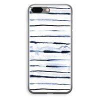 Ink Stripes: iPhone 8 Plus Transparant Hoesje Ink Stripes: iPhone 8 Plus Transparant Hoesje