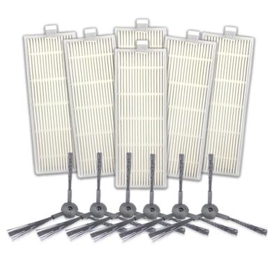 XI227 3 paar K614 zijkant borstels * 3 + 6 stuks I207 filters voor ILIFE A4 A4S A6