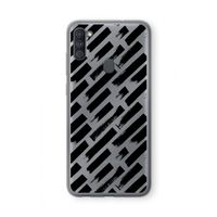 Zwarte vegen: Samsung Galaxy A11 Transparant Hoesje