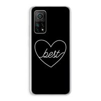 Best heart black: Xiaomi Mi 10T 5G Transparant Hoesje