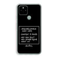 Mijn Motto's: Google Pixel 5 Transparant Hoesje