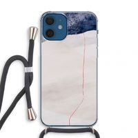 Stone White: iPhone 12 mini Transparant Hoesje met koord
