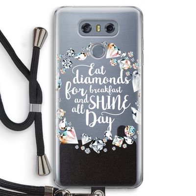 Diamonds: LG G6 Transparant Hoesje met koord