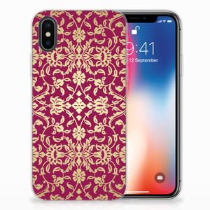 Siliconen Hoesje Apple iPhone X | Xs Barok Pink