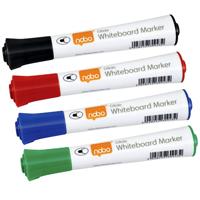 Whiteboardmarker Nobo Glide rond assorti 2mm 10st