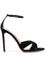 Aquazzura sandales Divine 105 mm en daim - Noir