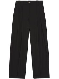 GANNI pantalon de tailleur à coupe ample - Noir