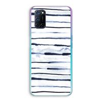 Ink Stripes: Oppo A72 Transparant Hoesje