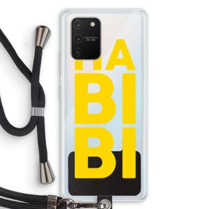 Habibi Majorelle : Samsung Galaxy S10 Lite Transparant Hoesje met koord