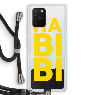 Habibi Majorelle : Samsung Galaxy S10 Lite Transparant Hoesje met koord