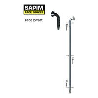 Spaken 14-260 rvs race zwart 14/15 db