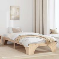Bedframe Naturel 90 x 200 cm Massief grenenhout