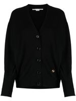 Stella McCartney cardigan à logo brodé - Noir - thumbnail