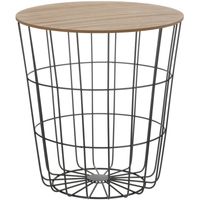 Righ Bijzettafel metaaldraad zwart