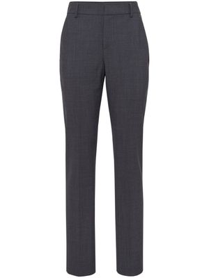 Brunello Cucinelli pantalon fuselé à taille haute - Gris