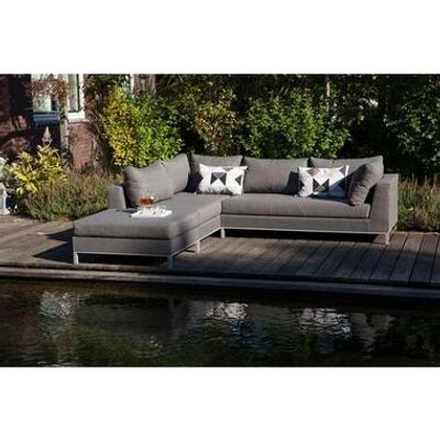 Exotan loungeset Sicilië links - stone grey