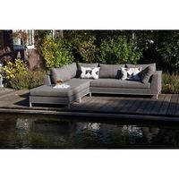 Exotan loungeset Sicilië links - stone grey - Leen Bakker