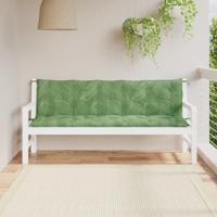 VidaXL Tuinbankkussens 2 st oxford stof bladpatroon
