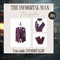 Maatpak Voor Heren | 3-delig Pak | Wijn Rood | Kamgaren Wol | Lichtgewicht & Ademend | Peaky Blinders