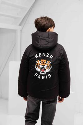 Kenzo Tiger Winterjas Kids Zwart - Maat 11/12 jaar - Kleur: Zwart | Soccerfanshop