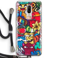 No Rules: OnePlus 6 Transparant Hoesje met koord