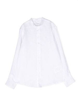 Paolo Pecora Kids chemise à design sans col - Blanc