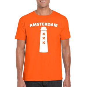 Amsterdammertje shirt oranje heren 2XL  -