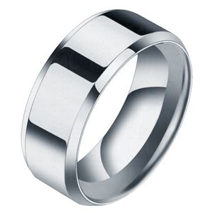 Heren ring Titanium Zilverkleurig 8mm-18mm