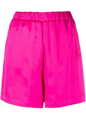 Blanca Vita short satiné Salixraso à taille haute - Rose