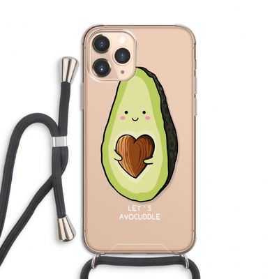 Avocuddle: iPhone 11 Pro Transparant Hoesje met koord