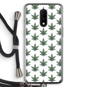 Weed: OnePlus 7 Transparant Hoesje met koord