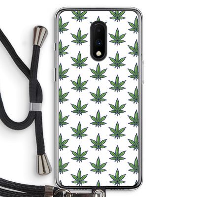 Weed: OnePlus 7 Transparant Hoesje met koord
