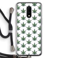Weed: OnePlus 7 Transparant Hoesje met koord
