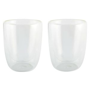 2x Luxe dubbelwandige theeglazen 300ml