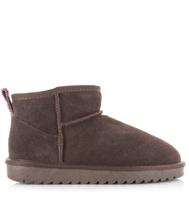 Shoecolate Classic Fur boot chocolate Suede Dames